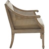 image:imageMartha Stewart Isla Accent Chairs for Living Room with Solid Wood Frame Cane Webbed Swoop Track Arms Turned Legs Farmhouse Coastal Cottage Deep Seating Lounge  Reclaimed Wood NaturalReclaimed Wood Natural