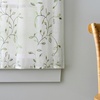 image:imageMartha Stewart Kitchen Curtains  36 Inch Sheer Embroidered Vine Cafe Tier Curtains with Valance Set  3 Piece White Green DurhamWhiteGreen