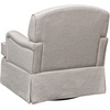 image:imageMartha Stewart Melody Swivel Glider Chair 360 Swivel amp Gentle Gliding Upholstered Jacquard Accent Chair with Rolled Arms amp Skirted Base Pocket Spring Seat Solid Wood Frame Bedroom amp Living Room