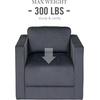 image:imageMartha Stewart Modern Button Tufted Velvet Swivel Chairs for Living Room 360 Degree Metal Base Stand Pipped Upholstered Bedroom Swivel Accent Chair Fully Assembled Chair  Gray Madrid