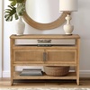 image:imageMartha Stewart Naomi Console Table with Storage Cabinet for Living Room Storage Cabinet Lily Pond Collection Cottage Design Console Sofa Table for Hallway Charming Coastal Furniture 4775 W Honey