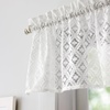 image:imageMartha Stewart White Lace Sheer Curtains  50 x 84 Set of 2 Rod Pocket Window Curtain Panels for Living Room CanterburyWhite