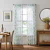 image:imageMartha Stewart Botanical Kitchen Curtains  36 Inch Sheer Cafe Tier Curtains with Valance Set  3 Piece White Green MaddisonWhiteGreen