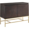 image:imageMartha Stewart Martha Stewart Allister Accent Cabinet Shelves Magnetic Closure Door Modern Standing Storage Chest Open Space Metal Base Design Easy Assembly 40 Wide MoroccoGold MT1300111MoroccoGold