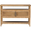 image:imageMartha Stewart Naomi Console Table with Storage Cabinet for Living Room Storage Cabinet Lily Pond Collection Cottage Design Console Sofa Table for Hallway Charming Coastal Furniture 4775 W Honey