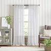 image:imageMartha Stewart White Lace Sheer Curtains  50 x 84 Set of 2 Rod Pocket Window Curtain Panels for Living Room CanterburyWhite