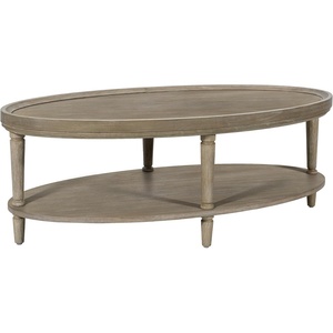 image:imageMartha Stewart Ayanna Round Coffee Table for Living Room Bedford Collection Farmhouse Coffee Table with Shelving for Storage Modern Farmhouse Living Room Table 48 Wide Reclaimed Greige