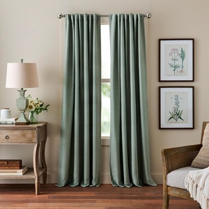 image:imageMartha Stewart Blackout Curtains 50 x 95 Set of 2  Light Blocking Window Curtain Panels for Bedroom Living Room  Sage GreenSage Green
