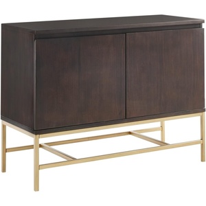image:imageMartha Stewart Martha Stewart Allister Accent Cabinet Shelves Magnetic Closure Door Modern Standing Storage Chest Open Space Metal Base Design Easy Assembly 40 Wide MoroccoGold MT1300111MoroccoGold