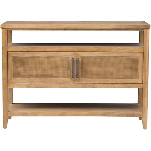 image:imageMartha Stewart Naomi Console Table with Storage Cabinet for Living Room Storage Cabinet Lily Pond Collection Cottage Design Console Sofa Table for Hallway Charming Coastal Furniture 4775 W Honey