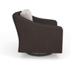 image:imageMartha Stewart Bedford IndoorOutdoor Patio Chair with 360 Swivel Functionality and Rattan Wicker Finish in Brown with Tan AllWeather Cushions