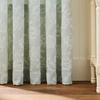 image:imageMartha Stewart Sage Green Curtains  50 x 95 Set of 2 LightFiltering Curtain Panels for Living Room White Floral Matelasse RainaSage Green