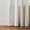 image:imageMartha Stewart White Curtains  Sage Green Embroidered Leaf  LightFiltering Curtain Panels for Living Room  50 x 95  Set of 2WhiteBeige Leaf
