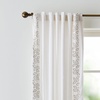 image:imageMartha Stewart White Curtains  Sage Green Embroidered Leaf  LightFiltering Curtain Panels for Living Room  50 x 95  Set of 2WhiteBeige Leaf