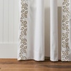image:imageMartha Stewart White Curtains  Sage Green Embroidered Leaf  LightFiltering Curtain Panels for Living Room  50 x 95  Set of 2WhiteSage Green Leaf