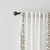 image:imageMartha Stewart White Curtains  Sage Green Embroidered Leaf  LightFiltering Curtain Panels for Living Room  50 x 95  Set of 2WhiteSage Green Leaf