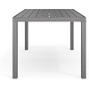 image:imageMartha Stewart Bedford 7 Piece Aluminum Patio Set with 62 Table and 6 Stackable Chairs with Brown Brushed Woodgrain Finish Cream AllWeather Seat CushionsGrey