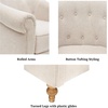 image:imageMartha Stewart Fayette Accent Chair for Living Room Bedford Collection Tufted Back Traditional Rolled Arms 6 Thick Removable Cushion Modern Farmhouse Furniture Bedroom Chair 35 Wide Cream