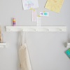 image:imageMartha Stewart Crafting Kids Peg Bar  Linen White WallMounted Wooden Peg Bar with 5 Sturdy Pegs  Perfect for Hanging Kids Aprons Art Smocks and HatsLinen White