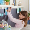 image:imageMartha Stewart Crafting Kids Art Display  Linen White Magnetic Childrens Hanging Artwork Display Shelf Wooden Wall MountCreamy White