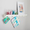 image:imageMartha Stewart Crafting Kids Art Display  Linen White Magnetic Childrens Hanging Artwork Display Shelf Wooden Wall MountCreamy White