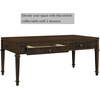 image:imageMartha Stewart Kena Coffee Lily Pond Collection Coastal Storage Fluted Drawers Solid Wood Legs Cottage Inspired Living Room Table 44 Wide Brown44