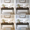 image:imageMartha Stewart Kena Coffee Lily Pond Collection Coastal Storage Fluted Drawers Solid Wood Legs Cottage Inspired Living Room Table 44 Wide Brown44