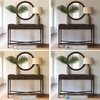 image:imageMartha Stewart Kena Coffee Lily Pond Collection Coastal Storage Fluted Drawers Solid Wood Legs Cottage Inspired Living Room Table 44 Wide Brown475