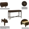 image:imageMartha Stewart Kena Coffee Lily Pond Collection Coastal Storage Fluted Drawers Solid Wood Legs Cottage Inspired Living Room Table 44 Wide Brown475