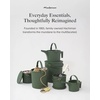 image:imageMartha by Martha Stewart Hachiman Watering Can Set of with Widened Spout  Includes Small and Large Plant Watering Can for Indoor and Outdoor Plants HandsFree Filling OliveBlack