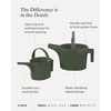 image:imageMartha by Martha Stewart Hachiman Watering Can Set of with Widened Spout  Includes Small and Large Plant Watering Can for Indoor and Outdoor Plants HandsFree Filling OliveRed