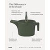 image:imageMartha by Martha Stewart Hachiman Watering Can Set of with Widened Spout  Includes Small and Large Plant Watering Can for Indoor and Outdoor Plants HandsFree Filling OliveGarden Green