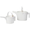image:imageMartha by Martha Stewart Hachiman Watering Can Set of with Widened Spout  Includes Small and Large Plant Watering Can for Indoor and Outdoor Plants HandsFree Filling OliveWhite
