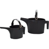 image:imageMartha by Martha Stewart Hachiman Watering Can Set of with Widened Spout  Includes Small and Large Plant Watering Can for Indoor and Outdoor Plants HandsFree Filling OliveBlack