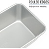 image:imageMartha Stewart Gallen 9 Inch Nonstick Carbon Steel Loaf Pan  Champagne Durable Bakeware for Even Baking and Easy ReleaseSilver