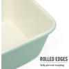 image:imageMartha Stewart Gallen 9 Inch Nonstick Carbon Steel Loaf Pan  Champagne Durable Bakeware for Even Baking and Easy ReleaseTeal