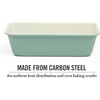 image:imageMartha Stewart Gallen 9 Inch Nonstick Carbon Steel Loaf Pan  Champagne Durable Bakeware for Even Baking and Easy ReleaseTeal