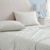 image:imageMartha Stewart  Full Sheet Set with Fitted Sheet amp Pillowcases Cotton Percale Bedding with a Smooth Feel Deep Pocket Gingham BrownCosta Blue