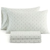 image:imageMartha Stewart  Full Sheet Set with Fitted Sheet amp Pillowcases Cotton Percale Bedding with a Smooth Feel Deep Pocket Gingham BrownCosta Blue