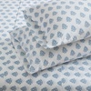 image:imageMartha Stewart  Full Sheet Set with Fitted Sheet amp Pillowcases Cotton Percale Bedding with a Smooth Feel Deep Pocket Gingham BrownDarcy Blue