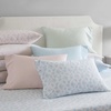 image:imageMartha Stewart  Full Sheet Set with Fitted Sheet amp Pillowcases Cotton Percale Bedding with a Smooth Feel Deep Pocket Gingham BrownDitsy Vine Pink