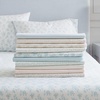 image:imageMartha Stewart  Full Sheet Set with Fitted Sheet amp Pillowcases Cotton Percale Bedding with a Smooth Feel Deep Pocket Gingham BrownDitsy Vine Pink