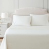 image:imageMartha Stewart  Full Sheet Set with Fitted Sheet amp Pillowcases Cotton Percale Bedding with a Smooth Feel Deep Pocket Gingham BrownDottie Stripe Yellow