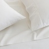 image:imageMartha Stewart  Full Sheet Set with Fitted Sheet amp Pillowcases Cotton Percale Bedding with a Smooth Feel Deep Pocket Gingham BrownDottie Stripe Yellow