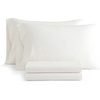 image:imageMartha Stewart  Full Sheet Set with Fitted Sheet amp Pillowcases Cotton Percale Bedding with a Smooth Feel Deep Pocket Gingham BrownDottie Stripe Yellow