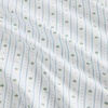 image:imageMartha Stewart  Full Sheet Set with Fitted Sheet amp Pillowcases Cotton Percale Bedding with a Smooth Feel Deep Pocket Gingham BrownFloral Stripe Blue