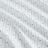 image:imageMartha Stewart  Full Sheet Set with Fitted Sheet amp Pillowcases Cotton Percale Bedding with a Smooth Feel Deep Pocket Gingham BrownFloral Stripe Blue