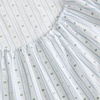 image:imageMartha Stewart  Full Sheet Set with Fitted Sheet amp Pillowcases Cotton Percale Bedding with a Smooth Feel Deep Pocket Gingham BrownFloral Stripe Blue