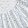 image:imageMartha Stewart  Full Sheet Set with Fitted Sheet amp Pillowcases Cotton Percale Bedding with a Smooth Feel Deep Pocket Gingham BrownFloral Stripe Blue