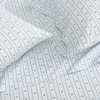 image:imageMartha Stewart  Full Sheet Set with Fitted Sheet amp Pillowcases Cotton Percale Bedding with a Smooth Feel Deep Pocket Gingham BrownFloral Stripe Blue